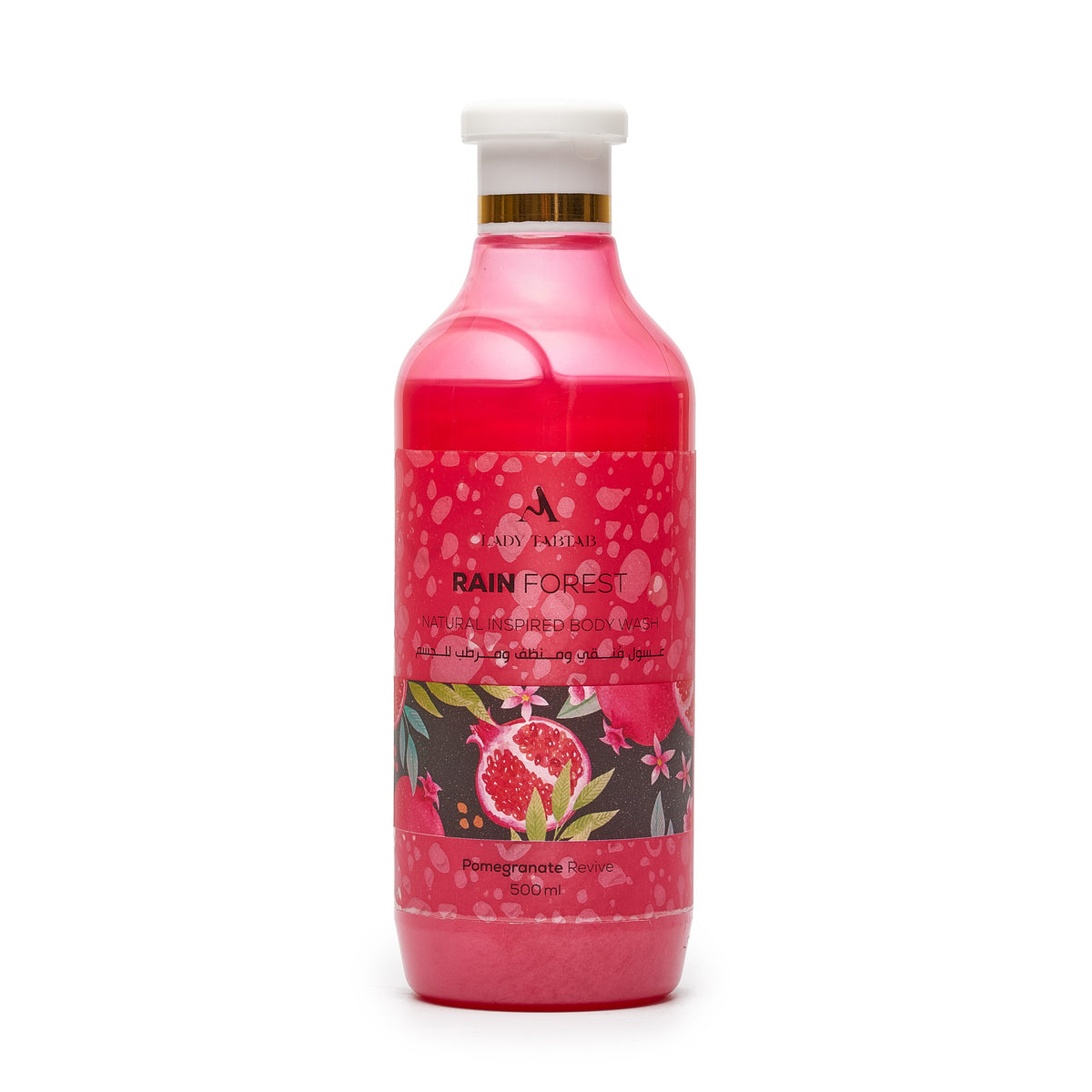 Rain Forest body wash, Pomegranate Revive, 500 ml bottle
