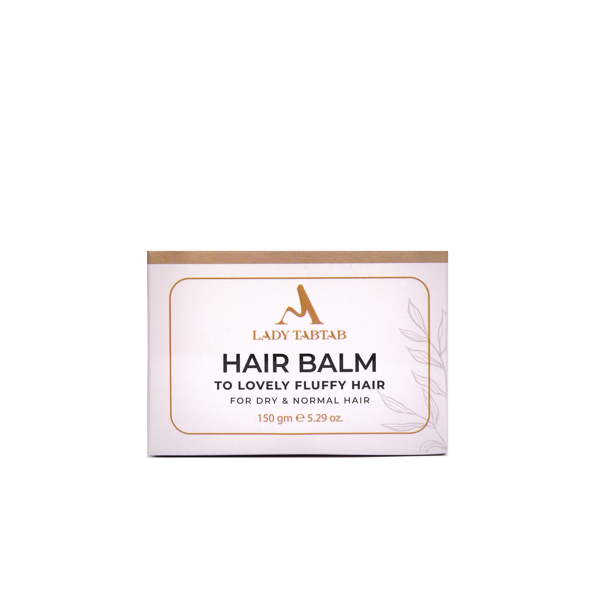 Fluffy Hair Balm carton, front