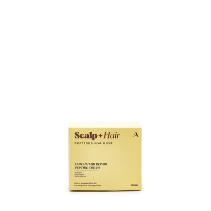 Scalp + Hair Leave-In Cream carton, front