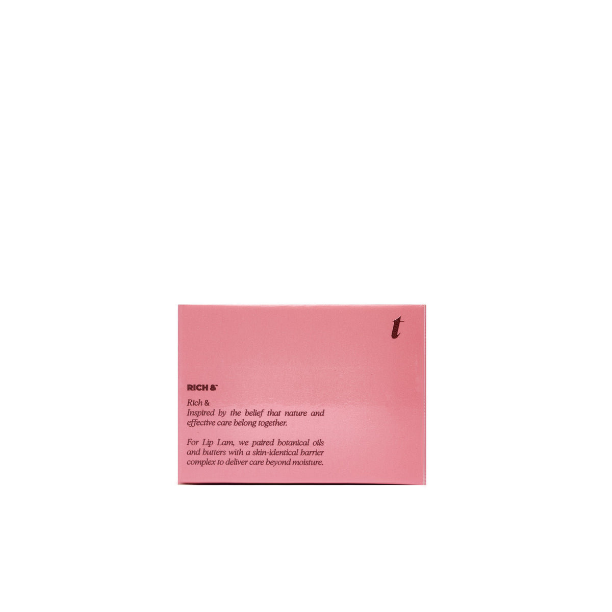 LipLam Barrier Lip Balm — Berry Rose, carton side