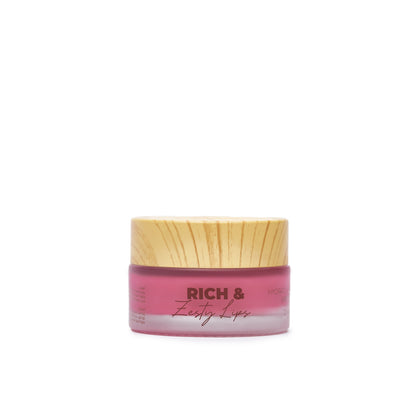 LipLam Barrier Lip Balm — Berry Rose, 20 g jar open showing balm