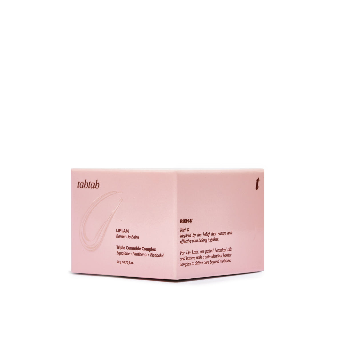 LipLam Barrier Lip Balm — Blush Pink, carton side