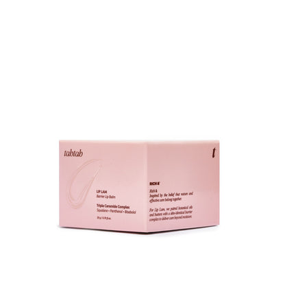 LipLam Barrier Lip Balm — Blush Pink, carton side