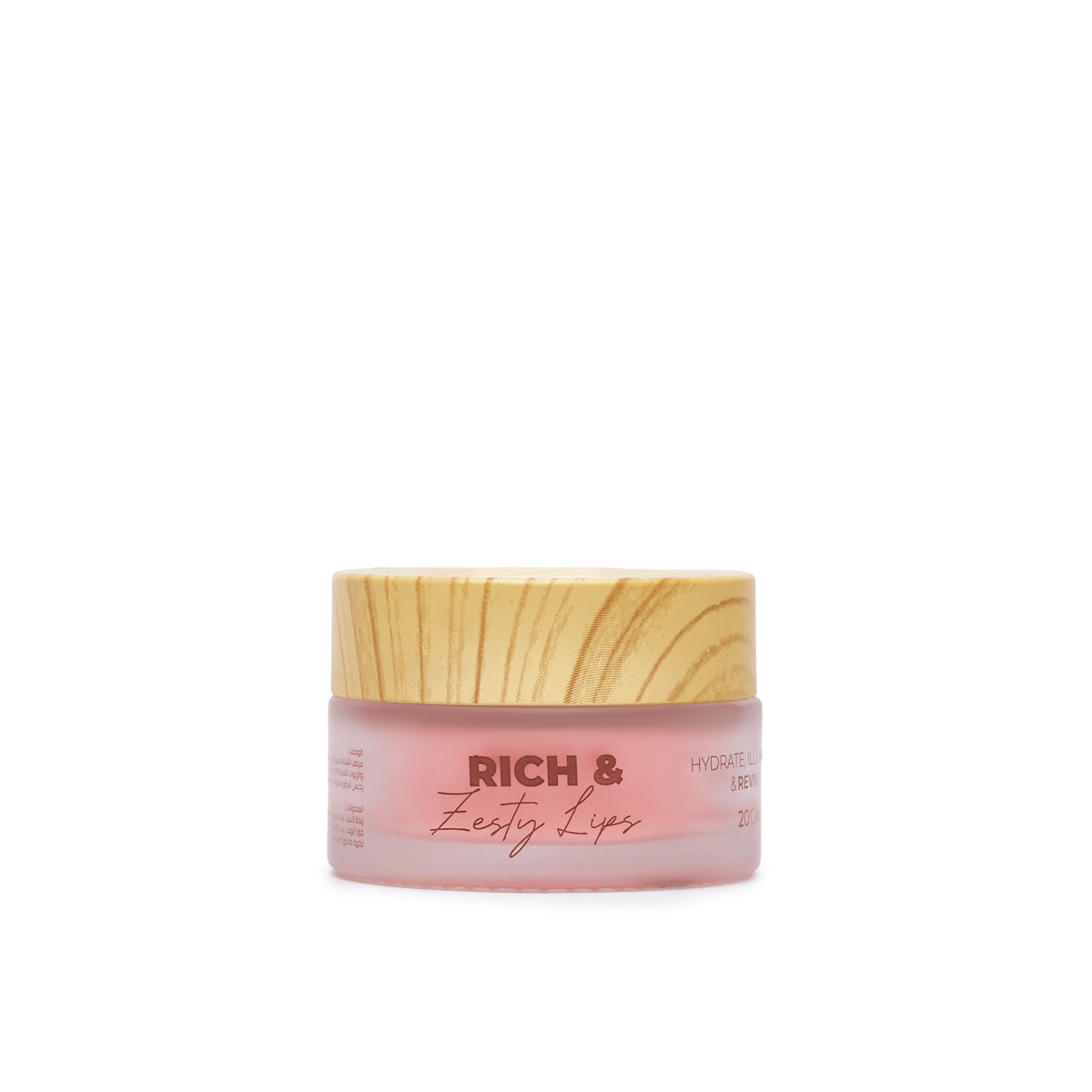LipLam Barrier Lip Balm — Blush Pink, 20 g jar open showing balm