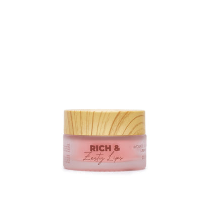LipLam Barrier Lip Balm — Blush Pink, 20 g jar open showing balm