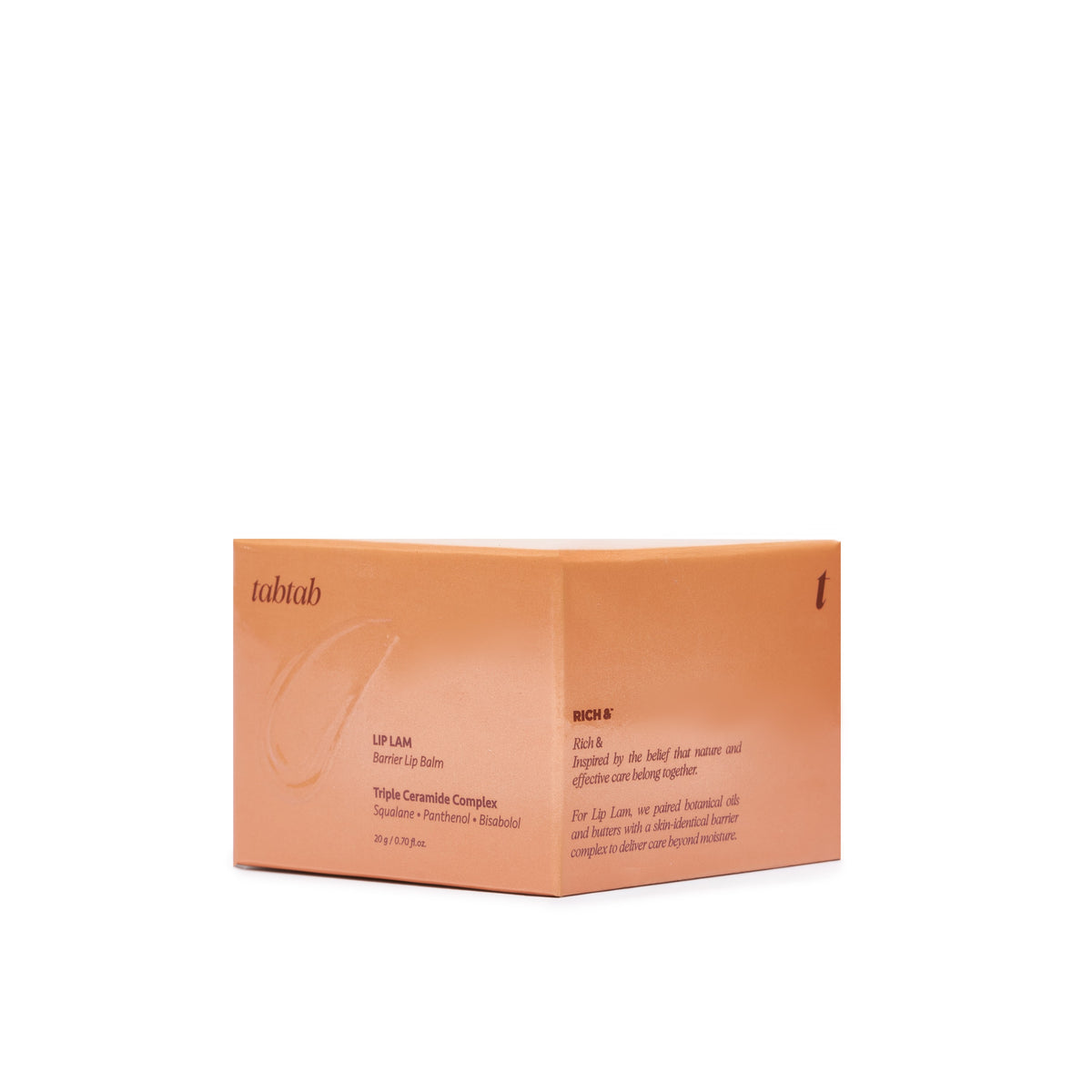 LipLam Barrier Lip Balm — Peachy Nude, carton front