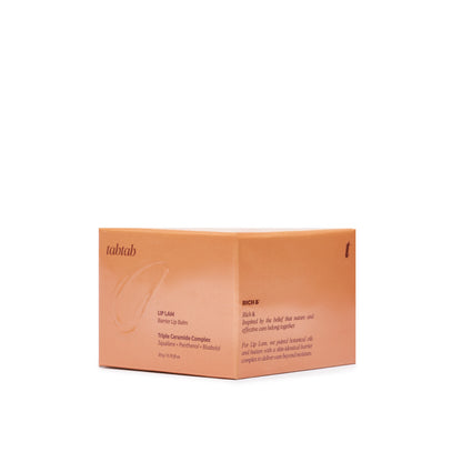 LipLam Barrier Lip Balm — Peachy Nude, carton front
