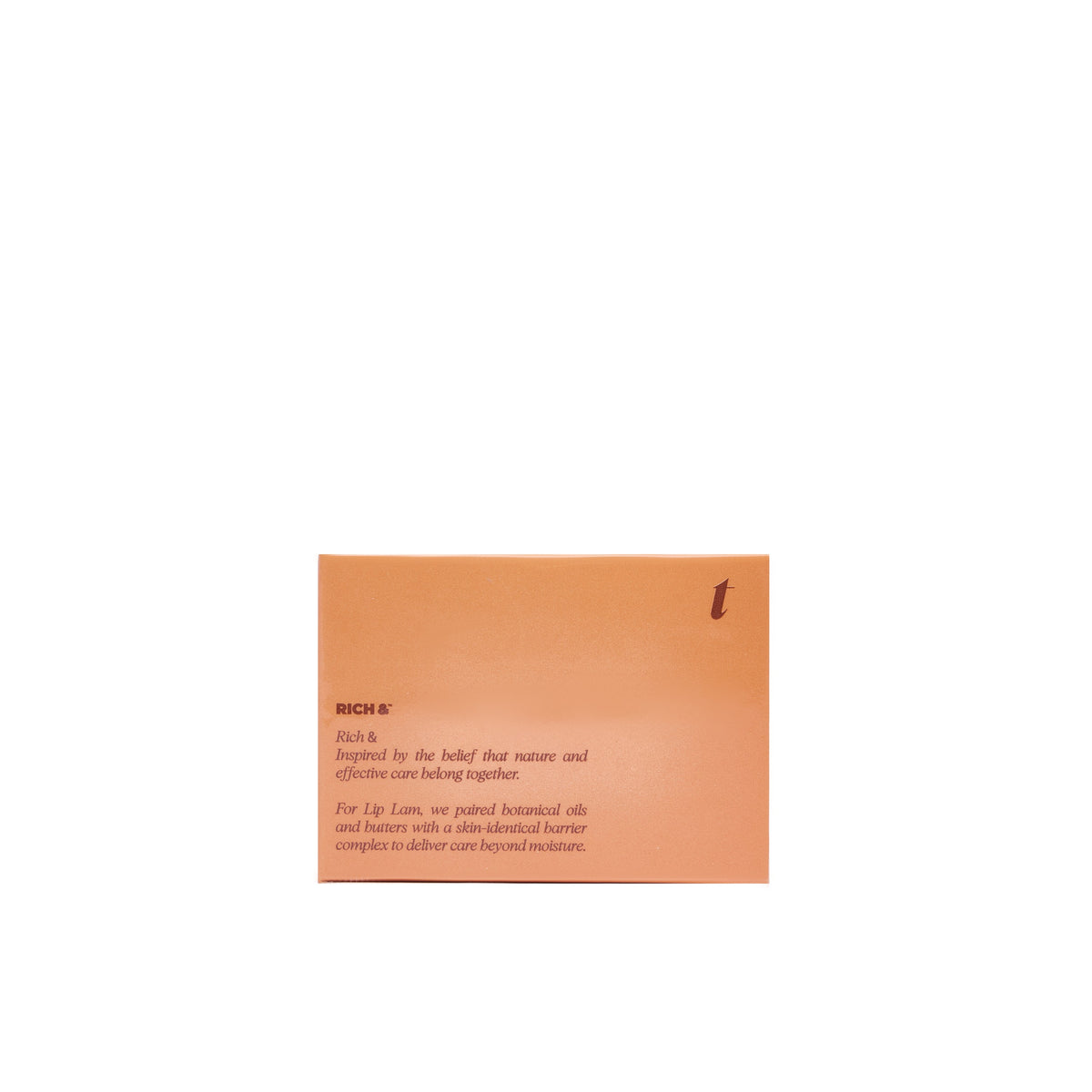 LipLam Barrier Lip Balm — Peachy Nude, carton side
