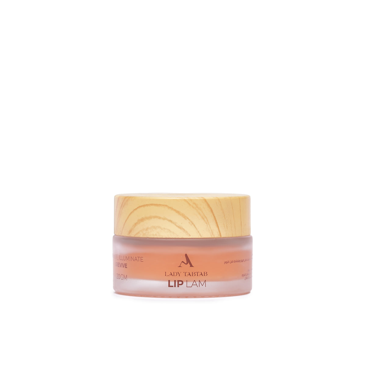 LipLam Barrier Lip Balm — Peachy Nude, 20 g jar